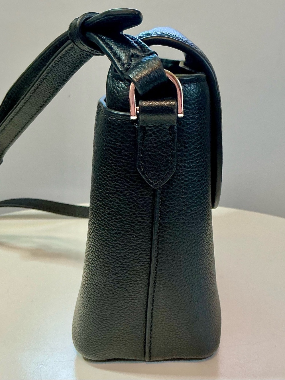 Kate Spade Emmie Flap Crossbody Black Pebbled Leather Retail $299 - Picture 9 of 16